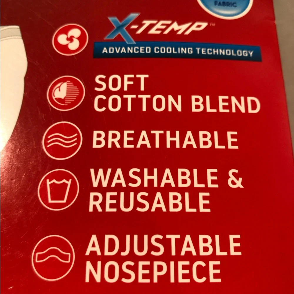 Hanes Cloth Face Mask 10 Pack Cotton Washable reusable Adult Small Gray